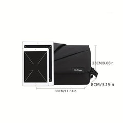 Men's Crossbody Bag Flap Shoulder Bag Large Capacity Waterproof Messenger Bag