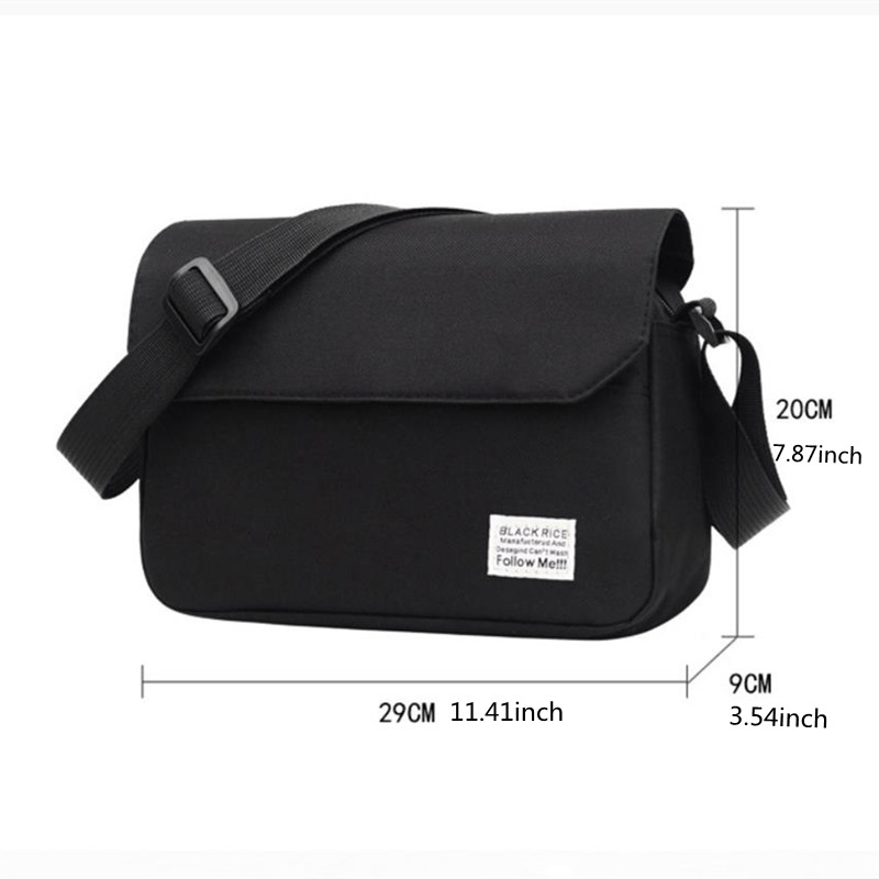 Waterproof Nylon Messenger Bags For Men Large Capacity Youth Shoulder Bag