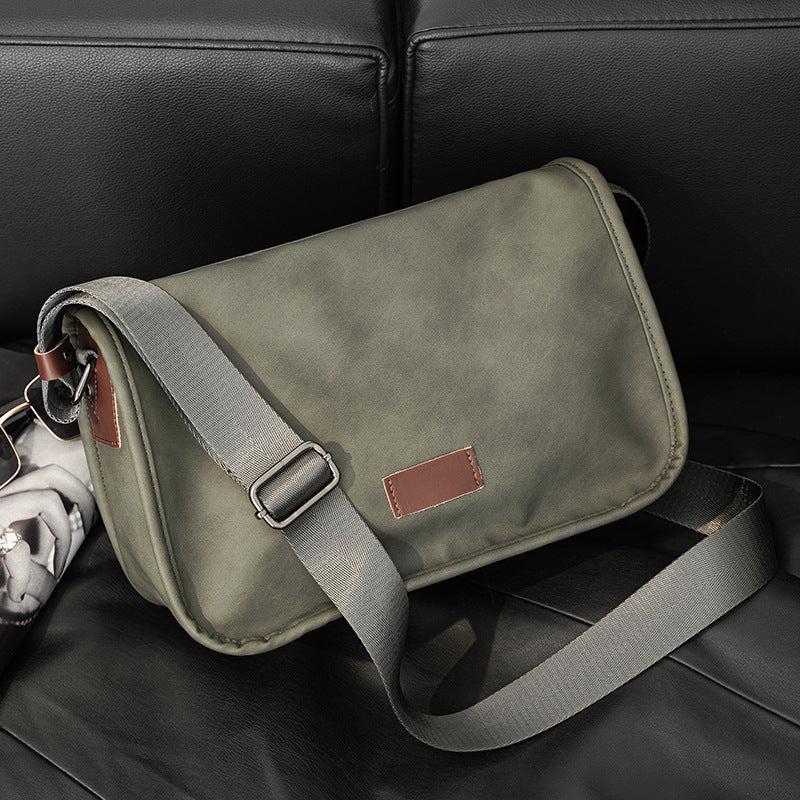 Men's Crossbody Bag Leather Travel Work Messenger Bag
