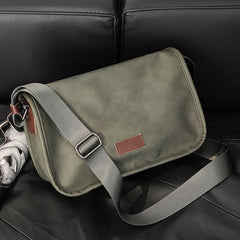 Men's Crossbody Bag Leather Travel Work Messenger Bag