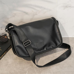 Men's Crossbody Bag Leather Travel Work Messenger Bag