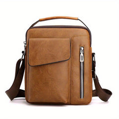 Men's Retro Business Casual Shoulder Bag Waterproof Crossbody Bag