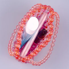 Colorful Acrylic Crystal Beaded Bucket Bag Clutch Purse