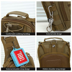Men's Messenger Bag Backpack Outdoor Travel Bag Multifunctional Shoulder Bag