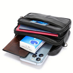 Men's Casual Leather Shoulder Bag Crossbody Bag