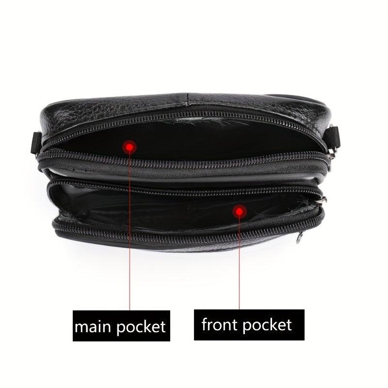 Men's Casual Leather Shoulder Bag Crossbody Bag