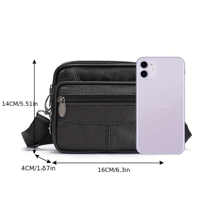 Men's Casual Leather Shoulder Bag Crossbody Bag