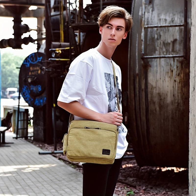 Men's Large Capacity Crossbody Bag Shoulder Travel Bag