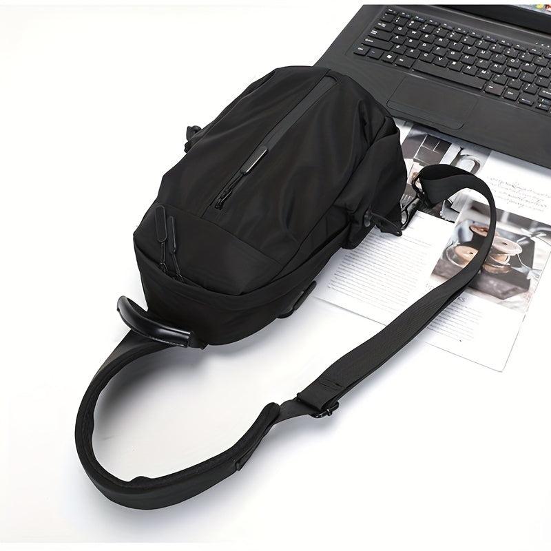 Men's Chest Bag Wear-resistant USB Travel Shoulder Crossbody Bag