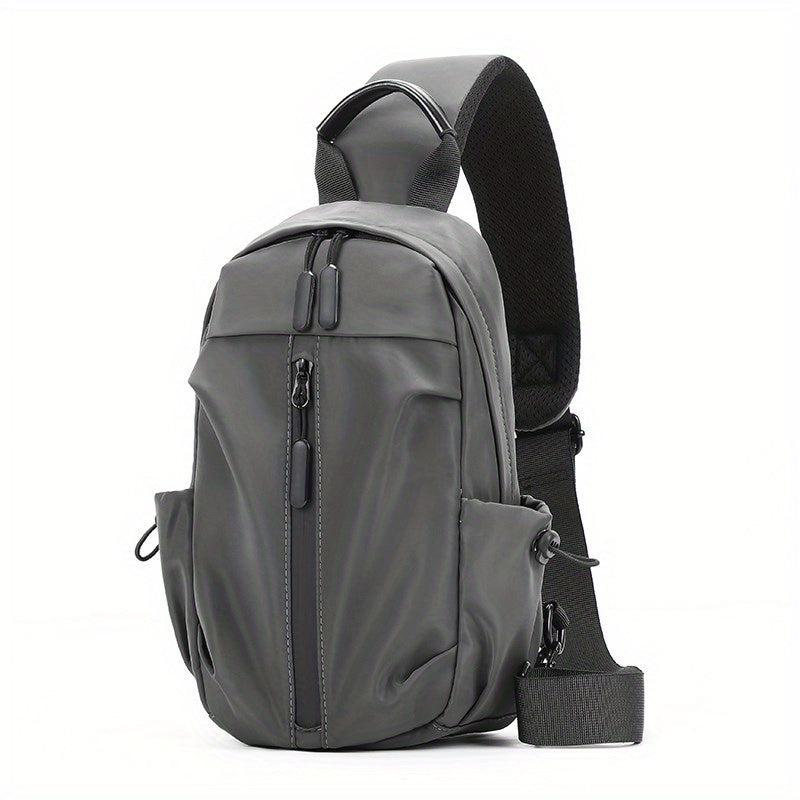 Men's Chest Bag Wear-resistant USB Travel Shoulder Crossbody Bag