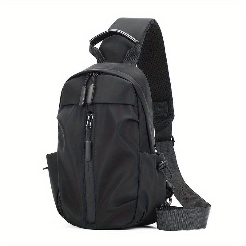 Men's Chest Bag Wear-resistant USB Travel Shoulder Crossbody Bag