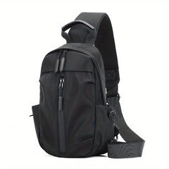 Men's Chest Bag Wear-resistant USB Travel Shoulder Crossbody Bag