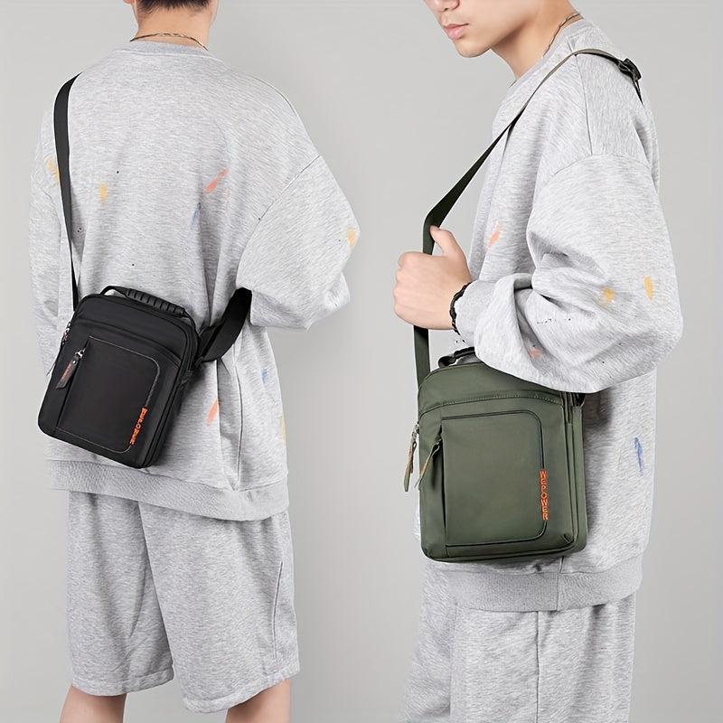 Men's Nylon Messenger Bag Lightweight Casual Shoulder Satchel