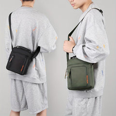 Men's Nylon Messenger Bag Lightweight Casual Shoulder Satchel