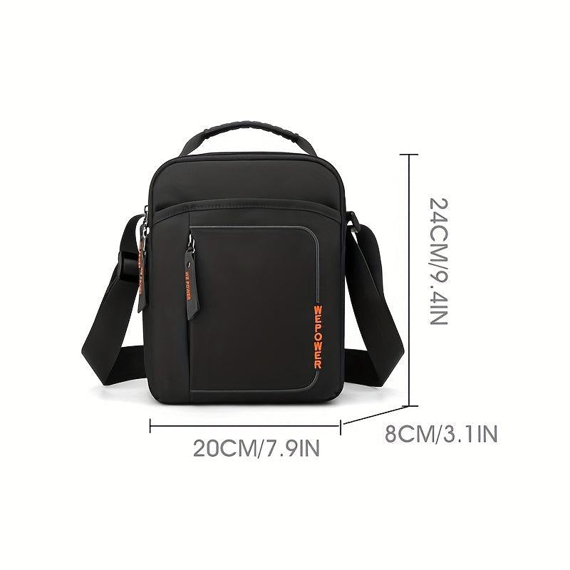 Men's Nylon Messenger Bag Lightweight Casual Shoulder Satchel