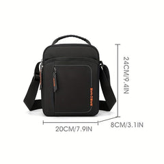 Men's Nylon Messenger Bag Lightweight Casual Shoulder Satchel