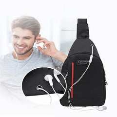 Sports Chest Bag Small Casual Shoulder Messenger Rucksack