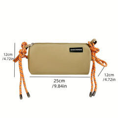 Men's Casual Letter Patch Crossbody Bag Shoulder Bag
