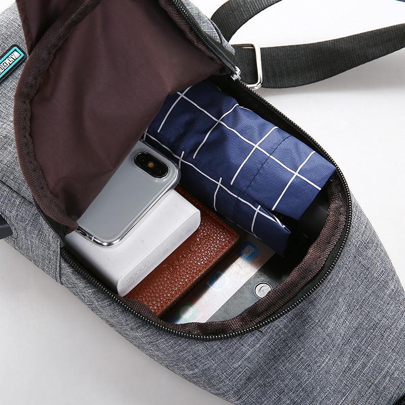 Casual Chest Bag Student Crossbody Sling Bag for School Office