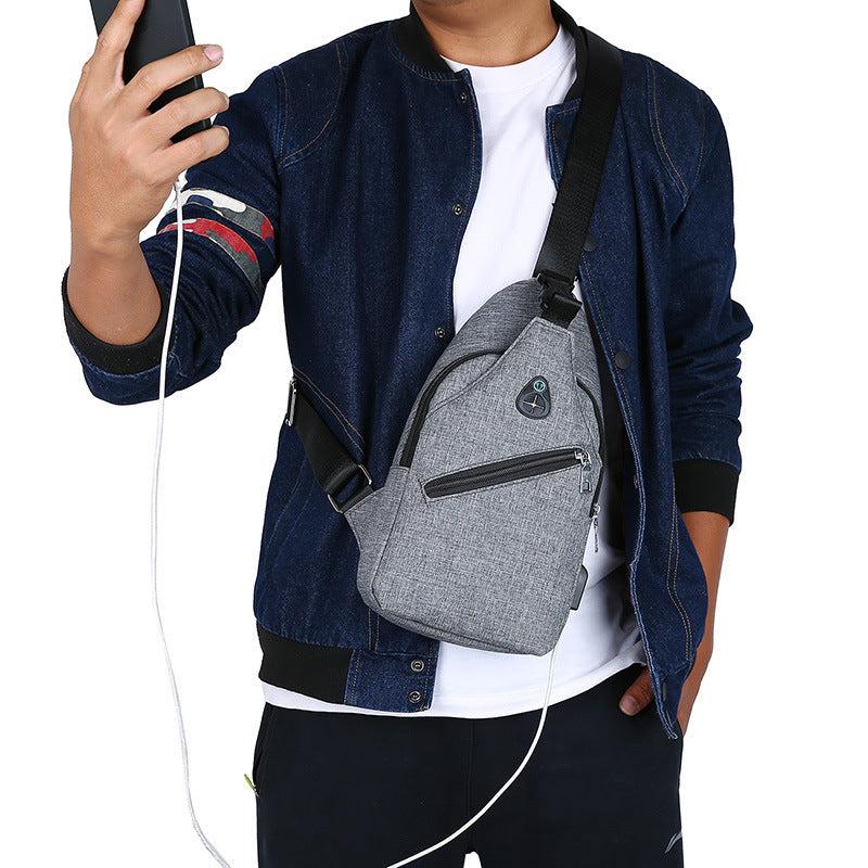 Casual Chest Bag Student Crossbody Sling Bag for School Office