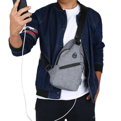 Casual Chest Bag Student Crossbody Sling Bag for School Office