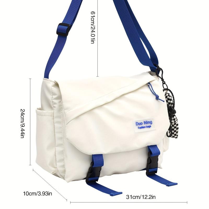 Corduroy Crossbody Bag Large Capacity Bookbag