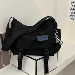 Corduroy Crossbody Bag Large Capacity Bookbag