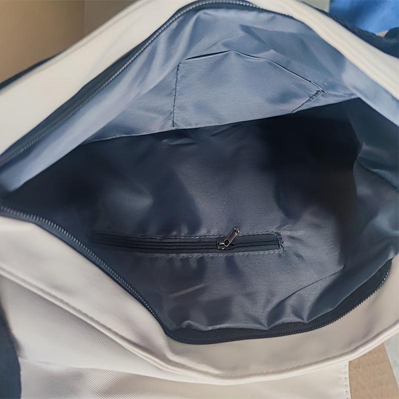 Men's Large Capacity Crossbody Bag Student Shoulder Bag Casual Travel Bag