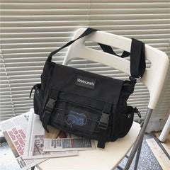 Men's Large Capacity Crossbody Bag Student Shoulder Bag Casual Travel Bag