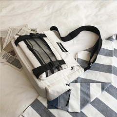 Men's Large Capacity Crossbody Bag Student Shoulder Bag Casual Travel Bag