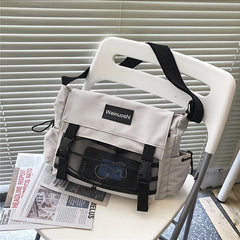 Men's Large Capacity Crossbody Bag Student Shoulder Bag Casual Travel Bag