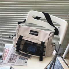 Men's Large Capacity Crossbody Bag Student Shoulder Bag Casual Travel Bag