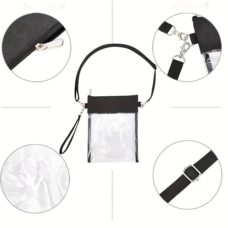 PVC Transparent Shoulder Bag for Mobile Phone Toiletry