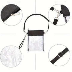 PVC Transparent Shoulder Bag for Mobile Phone Toiletry