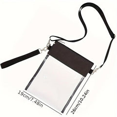 PVC Transparent Shoulder Bag for Mobile Phone Toiletry