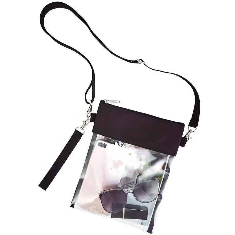 PVC Transparent Shoulder Bag for Mobile Phone Toiletry