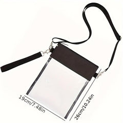 PVC Transparent Shoulder Bag for Mobile Phone Toiletry