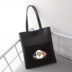Cartoon Pig Print Shoulder Bag Large Capacity Handbag