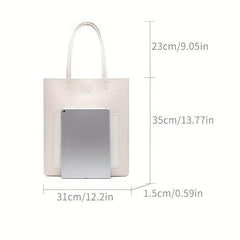 Cartoon Pig Print Shoulder Bag Large Capacity Handbag