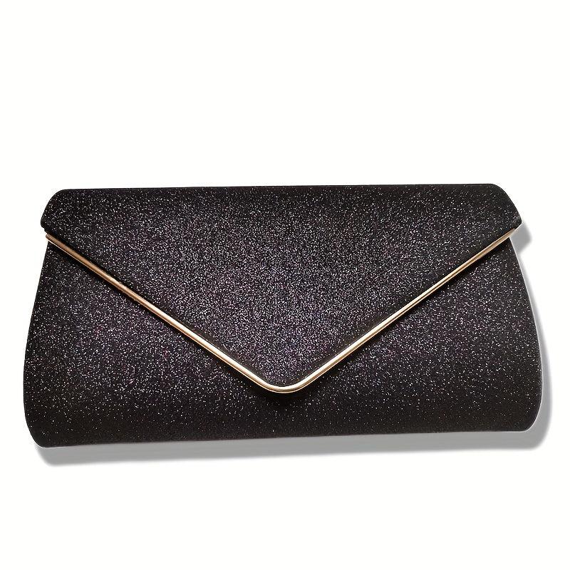 Glitter Evening Bag Chain Shoulder Clutch Purse For Wedding