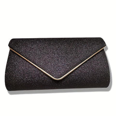 Glitter Evening Bag Chain Shoulder Clutch Purse For Wedding