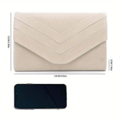 Flap Chain Crossbody Bag Stylish Clutch Purse With Detachable Strap