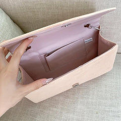 Flap Chain Crossbody Bag Stylish Clutch Purse With Detachable Strap