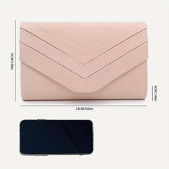 Flap Chain Crossbody Bag Stylish Clutch Purse With Detachable Strap