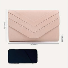 Flap Chain Crossbody Bag Stylish Clutch Purse With Detachable Strap