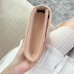 Flap Chain Crossbody Bag Stylish Clutch Purse With Detachable Strap