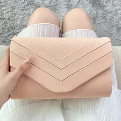 Flap Chain Crossbody Bag Stylish Clutch Purse With Detachable Strap