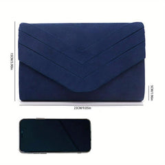 Flap Chain Crossbody Bag Stylish Clutch Purse With Detachable Strap