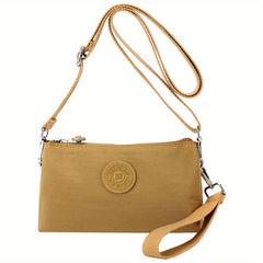 Zipper Wristlet Crossbody Bag Nylon Lightweight Messenger Bag