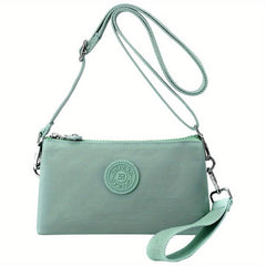 Zipper Wristlet Crossbody Bag Nylon Lightweight Messenger Bag